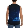 thumbnail image 4 of Fotbe Men's Futuristic Book Knowledge Print Men's Sleeveless Muscle Tank Tops Casual T-Shirts for Gym Workout Beach-XX-Large, 4 of 8