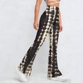 thumbnail image 6 of CHUMUD High Waist Workout Pants for Petite Women Boho Stretchy Floral Gym Flare Pants Tummy Control Yoga Pants Outdoor, 6 of 9