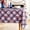 White and Blue Star, variant on Holiday 4th of July Tablecloth - 54 x 54 Inches Table Cover for Independence Day Picnic Party, Water Stain Resistant American Plaid Star Patterned Washable Table Cloth, White and Blue Star