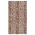 thumbnail image 2 of SAFAVIEH Courtyard Robert Striped Indoor/Outdoor Area Rug, 4' x 5'7", Light Beige/Terracotta, 2 of 10