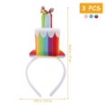 thumbnail image 4 of 3PCS Child Candle Birthday Hair Hoops Decors Funny Party Hair Accessories, 4 of 4