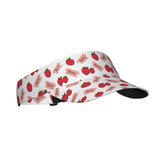 Balery Strawberry Gorra deportiva con visera ajustable para mujer y hombre (talla única)