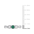 thumbnail image 2 of Everly Women's Created Emerald Sterling Silver Ring, 2 of 5