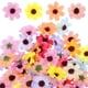 thumbnail image 5 of 50 cabezas de flores artificiales multicolores, pequeñas margaritas artificiales, decoración, 5 of 5