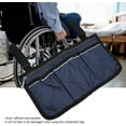 thumbnail image 5 of Wheelchair Armrest Pouch Organizer Bag for Side of Wheelchair,3 Pockets,Waterproof Storage Pouches for Rollators,Scooters,Blue, 5 of 8