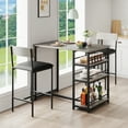 thumbnail image 6 of COZONY Set of 2/4 Bar Stools, Counter Height with Back & Upholstered Seat, Footrest for Kitchen Island, Bars, 6 of 9