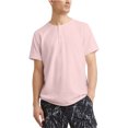 thumbnail image 1 of Kenneth Cole Dressy Henley - Camiseta para hombre, color rosa, mediano, 1 of 1