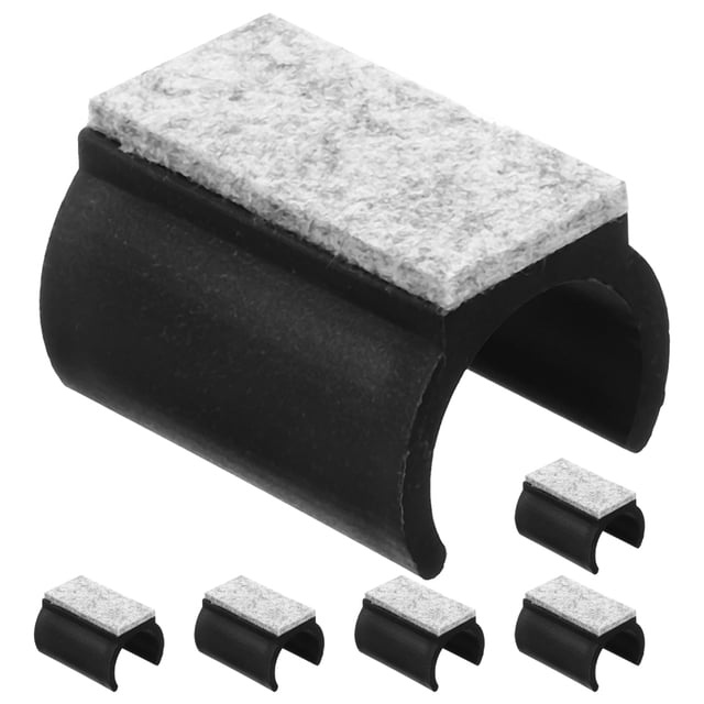 6 protectores de suelo de fieltro para patas de silla, cojines en forma de U, deslizadores para sillas