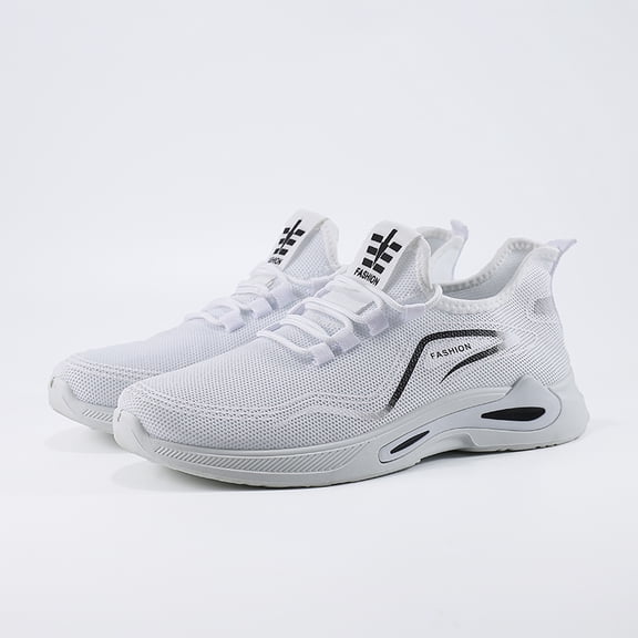 YUDAI Men's Slip-On Walking Shoes – Non-Slip, Breathable Mesh Sneakers for Gym, Workout & Everyday Wear