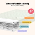 thumbnail image 5 of Dream On Me Snug Support 6” 150-Coil Inner Spring Crib & Toddler Mattress | Waterproof Vinyl Cover | Greenguard Gold Certified | Reinforced Edge Support | Green Floral, 5 of 8