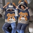 thumbnail image 4 of Conjunto de pijamas Unisex para parejas, ropa de dormir gruesa, traje de dinosaurio, ropa de casa suave y cálida, Sudadera con capucha, invierno, 5XL, 4 of 4