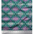 thumbnail image 1 of Soimoi Cotton Voile Fabric Aztec Kilim Print Fabric by The Yard 56 Inch Wide, 1 of 1