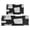 White Black Geometric`, variant on 2 Piece Light Grey Geometric` Rug Kitchen Rug Set, Decor Kitchen Rugs, Absorbent Non-Slip Washable Floor Mats, Home Indoor Runner Rugs 17"x47" 17"x30"