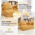thumbnail image 6 of BISHE 67.72"-R Modular Sectional Sofa Couch, L-Shaped Chenille Fabric Cloud Couch with Chaise, Modern Deep Seat Sofa, No Assembly Required, Includes Pillows for Living Room, Yellow, 6 of 7