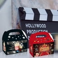 thumbnail image 2 of 24 Pack Party Favor Boxes, Movie Night Gift Treat Bags, Theater Theme Gable Boxes for Birthday Decorations Supplies Favors,Dessert Goodies Bulk Red&Black Box, 2 of 8