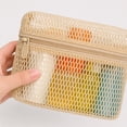 thumbnail image 2 of Tdxkok 3D Mesh Storage Bag Portable Breathable Travel Sundries Organizer Transparent Storage Pouch 10.63*8.66*2.17IN C, 2 of 7