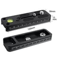 thumbnail image 3 of Camera Release Plate Telephoto Lens Support Quick Plate Aluminium Long Slide Rail Nodal For Dslr Camera With 3/8 1/4 ,Easy to Use, 3 of 7