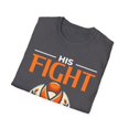 thumbnail image 4 of His Fight Is My Fight Leukemia Cancer Awareness Orange Month TShirt, 4 of 4