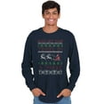 thumbnail image 5 of Ugly Christmas Tinsel in a Tangle Long Sleeve TShirt Men Women Brisco Brands S, 5 of 6