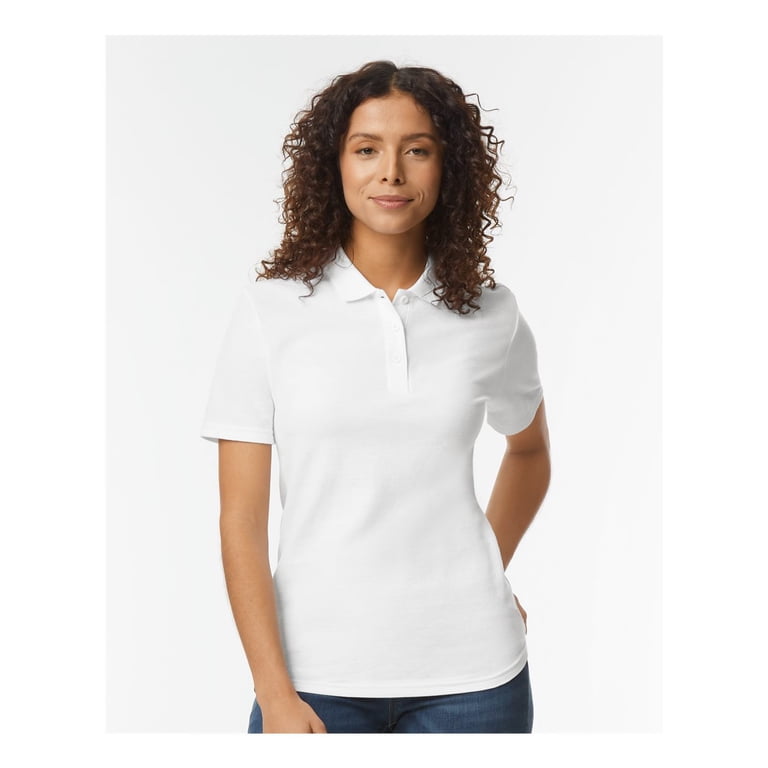 トップス Pedestal polo tee jellyyabashi flexwitme Gildan Softstyle Women's Pique Polo 64800L: Bulk Polo T-Shirts in