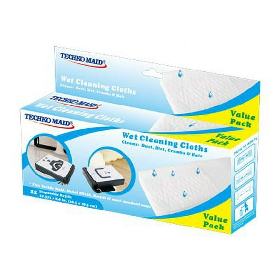 Kobot RM012 Wet Sweeping Cloths, 12-Ct