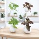 thumbnail image 1 of Greenadscape 4Ud Planta Artificial Con Hojas Para Interior Y Arreglo Floral, 1 of 8