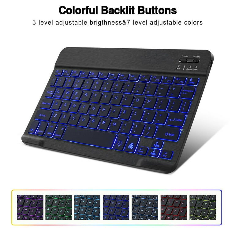 Bluetooth Keyboard And Mouse Rechargeable Wireless RGB Backlight