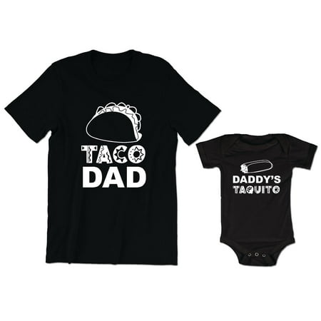 

Taco Dad Men s T-Shirt Graphic Food Tee Daddy s Taquito Baby Bodysuit Kids Toddler Shirt