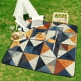 thumbnail image 6 of Bohemian Color Outdoor Picnic Blanket, Foldable Waterproof Beach Mat, Portable Beach Blanket for Beach Camping, Hiking, Family Concerts, 6 of 7