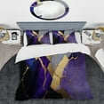 thumbnail image 2 of Designart "Purple-Tinted Geode Abstraction II" Abstract Marble Bedding Covert Set - Modern Purple Abstract Bed Set With 2 Shams, 2 of 6
