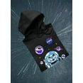 thumbnail image 3 of NASA Nasa Astronaut Kitten W Planets Hoodie Men -NASA Designs, Male Medium, 3 of 4