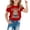 A03-Red, variant on LRen Kids Easter Shirts Girls Rabbit Tops Egg Short Sleeve T Shirt Top Easter Day Happy Easter Pullover Tops Kids Summer Clothing