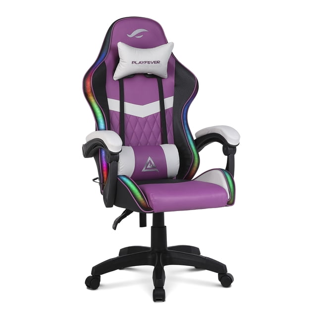 Silla Gamer Playfever Delta Luz Rgb Ergonomica Reclinable