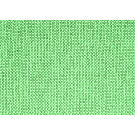 Ahgly Company Indoor Rectangle Abstract Emerald Green Contemporary Area Rugs, 8' x 12'
