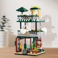 thumbnail image 3 of Street View Coffee Shop Micro Particle Series Adult High Difficulty Building Block Set Valentine's Day Gift Birthday Gift Desktop Decoration Collection (1025pcs), 3 of 5
