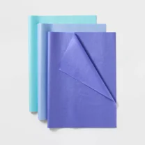 Blue/Purple Banded Tissue Paper