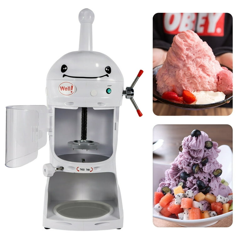 110V Commercial Ice Shaver Shaved Ice Block Machine Electric Snow Cone Maker