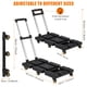 thumbnail image 3 of Yeshouse Carretilla plegable, carretilla de mano resistente con capacidad de carga de 80 kg, base de acero y asa ajustable, carrito plegable multiusos con ruedas para mudanzas, compras y viajes, 3 of 6