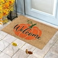 thumbnail image 5 of Fsqjgq Fall Door Mat Washable Halloween Welcome Doormats Pumpkin Bathroom Rugs Home Decor Non Slip Floor Mats Thanksgiving Carpet Area Rugs 15" x 23", 5 of 6