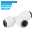 thumbnail image 4 of Uxcell 1/4" Conector de línea de agua en T, paquete de 6, blanco, 4 of 5