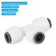 thumbnail image 4 of Uxcell 1/4" Conector de línea de agua en T, paquete de 6, blanco, 4 of 5
