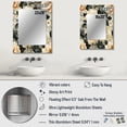 thumbnail image 4 of Designart "Trellis In Antique Pink & Beige II" Floral Wall Mirror, Printed Pink Wall Mirror, Traditional Bathroom Wall Mirror, Decorative Floral Mirror - 24x32 Inch, 4 of 5