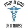 thumbnail image 3 of CafePress - Proud Dad Of A Nurse Women's Light Pajamas - Women's Short Sleeve Print T-Shirt and Pants Light Cotton Pajama Set, 3 of 7