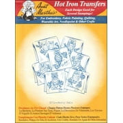 Aunt Martha's Hot Iron Transfers for Embroidery, Fabric Painting, & Other Crafts 18"x 24" Sheet of Embroidery Patterns