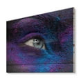 thumbnail image 2 of Designart 'Woman Eye With Dry Paint Dust Pigment On Face' Modern Print on Natural Pine Wood, 2 of 5