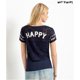 thumbnail image 2 of Aeropostale Varsity Lace Camiseta grÃ¡fica para mujer, azul, XS Aeropostale Camiseta grÃ¡fica, 2 of 2