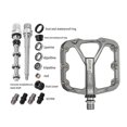 thumbnail image 5 of Triperin Sealed Bearing Bicycle Pedals Anti-Slip Road Bike Pedals Silver Aluminum Alloy, 5 of 5