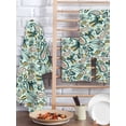 thumbnail image 2 of Boho Sage Green Floral Kitchen Dish Towels for Drying Dishes Set of 3, Farmhouse Botanical Vintage Paisley Flower Waffle Weave Microfiber Hand Tea Towels Quick Dry & Absorbent Towel 15.7x23.6, 2 of 7