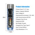 thumbnail image 3 of Llavero linterna LED Mini linterna de bolsillo para emergencia EDC al aire libre (azul), 3 of 5