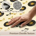 thumbnail image 6 of ODIKA 5'x7' Washable Area Rug Vinyl Note Record Retro Disc Repeating Album Round Cd Themed Music Flowing for Dining Room, Under Table, Home Office, Non-Slip Chair-Friendly, 6 of 7